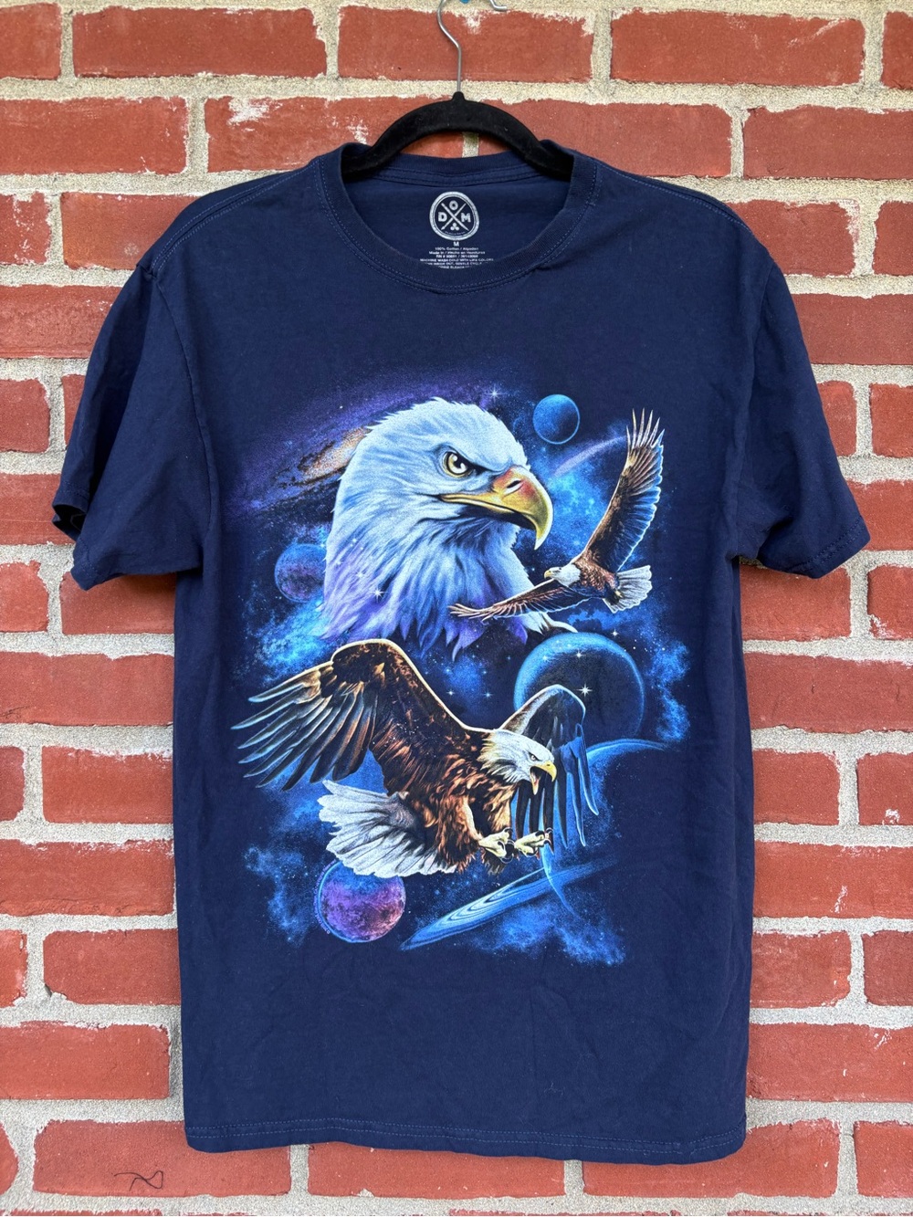 Men's Navy Eagle Graphic Short Sleeve Tee